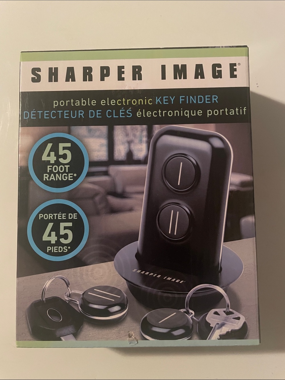 Sharper Image Black Portable Electronic Key Finder Set